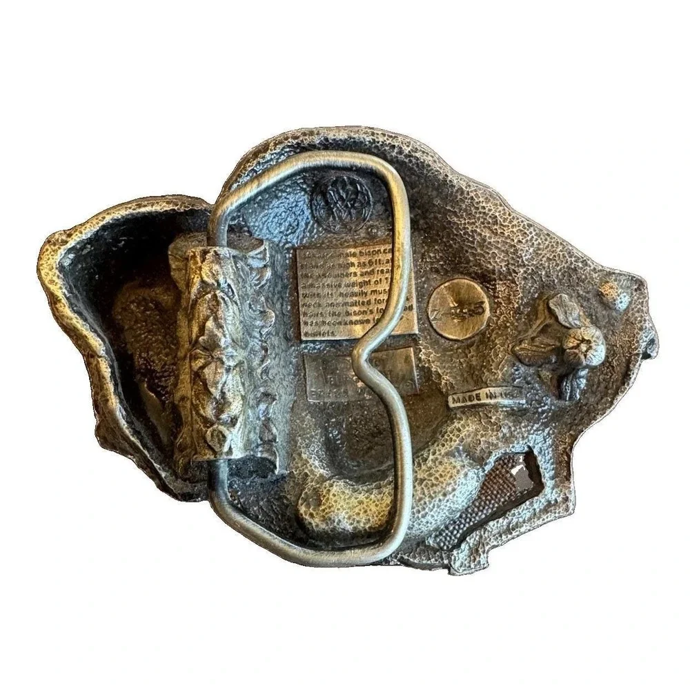 Bergamot Brass Works 1980 Z-145 Bison Buffalo Belt Buckle